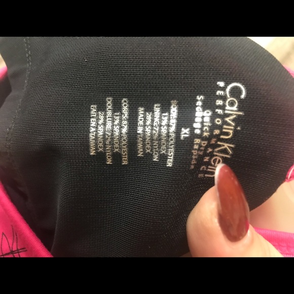 NWT Calvin Klein XL Workout Athletica Top - Picture 4 of 4